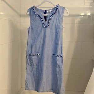 Vineyard Vines Striped Cotton Dress - Girls Size 16